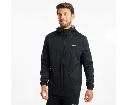 Tenis Saucony Drizzle Jacket Hombre Chaquetas Ropa Negras México MX-519-TY